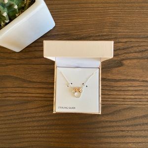 NEW Disney Sterling Silver Minnie Mouse Necklace